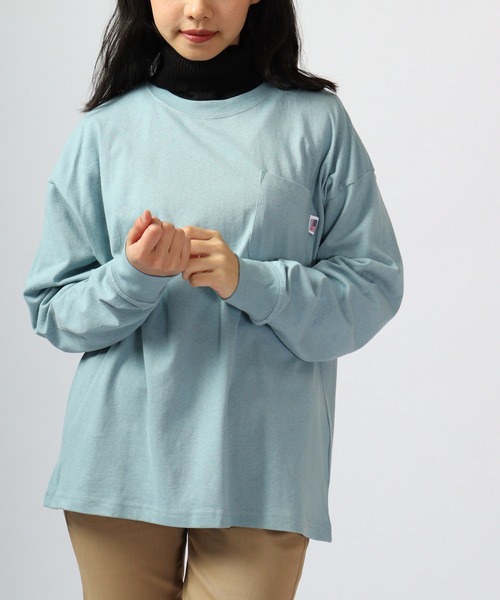 spiritoso(スピリトーゾ)の「spiritoso USAコットン ロンT 長袖(Tシャツ/カットソー・レディース・ブラック/カーキ/ベージュ/パープル/ブルー系・FREE)」の13枚目の写真