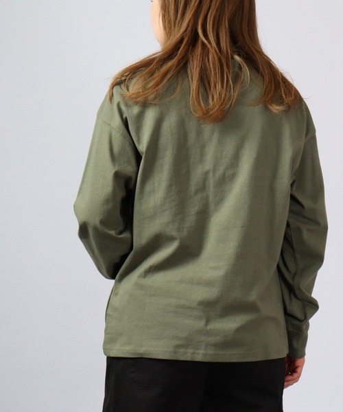 spiritoso(スピリトーゾ)の「spiritoso USAコットン ロンT 長袖(Tシャツ/カットソー・レディース・ブラック/カーキ/ベージュ/パープル/ブルー系・FREE)」の7枚目の写真