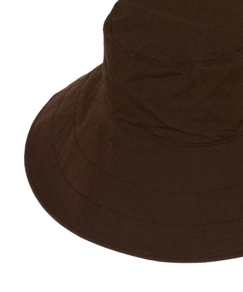KIJIMA TAKAYUKI(キジマ タカユキ)の「KIJIMA TAKAYUKI COTTON SILK BUCKET HAT W-231127(ハット・レディース・ブラック/ブラウン/ネイビー/オフホワイト・1)」の7枚目の写真