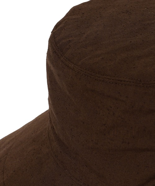 KIJIMA TAKAYUKI(キジマ タカユキ)の「KIJIMA TAKAYUKI COTTON SILK BUCKET HAT W-231127(ハット・レディース・ブラック/ブラウン/ネイビー/オフホワイト・1)」の12枚目の写真