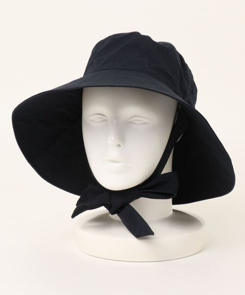 KIJIMA TAKAYUKI(キジマ タカユキ)の「KIJIMA TAKAYUKI COTTON SILK BUCKET HAT W-231127(ハット・レディース・ブラック/ブラウン/ネイビー/オフホワイト・1)」の11枚目の写真