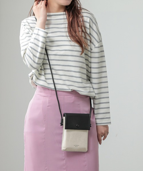 ALTROSE（アルトローズ）の「ミニショルダーバッグ スマホ ポシェット リネンバッグ エネル2（ショルダーバッグ・レディース・ブラック/アイボリー/キャメル/オレンジ・FREE）」の17枚目の写真