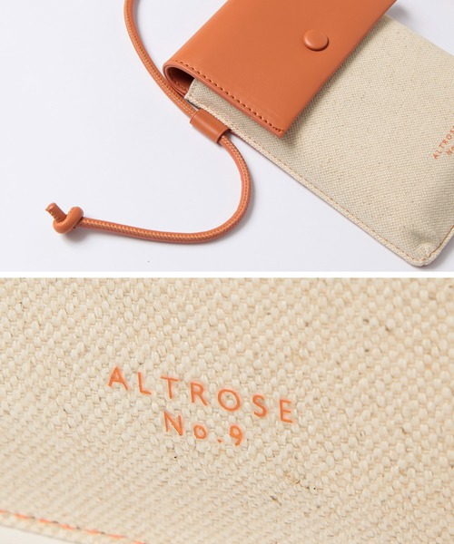 ALTROSE（アルトローズ）の「ミニショルダーバッグ スマホ ポシェット リネンバッグ エネル2（ショルダーバッグ・レディース・ブラック/アイボリー/キャメル/オレンジ・FREE）」の15枚目の写真
