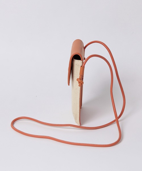 ALTROSE（アルトローズ）の「ミニショルダーバッグ スマホ ポシェット リネンバッグ エネル2（ショルダーバッグ・レディース・ブラック/アイボリー/キャメル/オレンジ・FREE）」の9枚目の写真