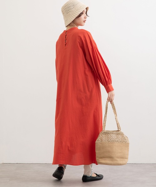 POU DOU DOU（プードゥドゥ）の「ケープデザイン2wayワンピース（ワンピース・レディース・イエロー/オレンジ/ミント/ライトグレー・3）」の6枚目の写真