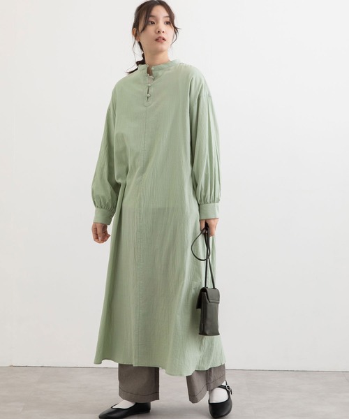 POU DOU DOU（プードゥドゥ）の「ケープデザイン2wayワンピース（ワンピース・レディース・イエロー/オレンジ/ミント/ライトグレー・3）」の13枚目の写真