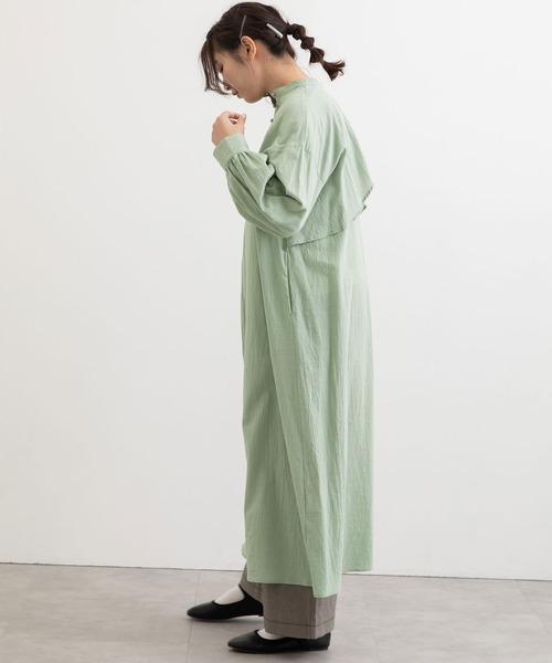 POU DOU DOU（プードゥドゥ）の「ケープデザイン2wayワンピース（ワンピース・レディース・イエロー/オレンジ/ミント/ライトグレー・3）」の15枚目の写真