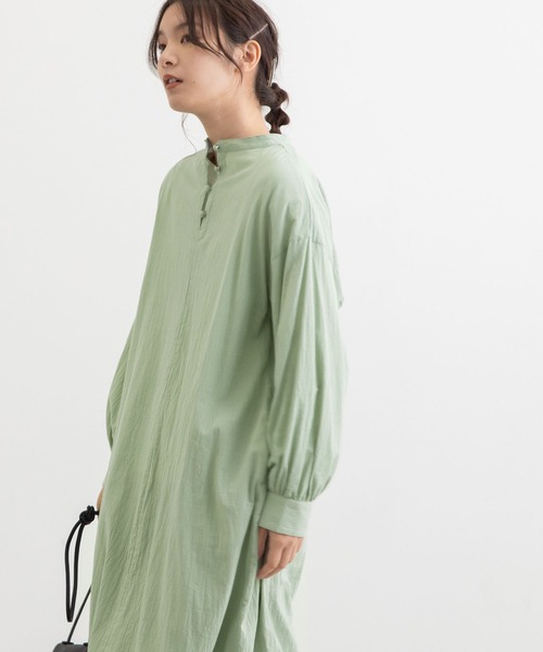 POU DOU DOU（プードゥドゥ）の「ケープデザイン2wayワンピース（ワンピース・レディース・イエロー/オレンジ/ミント/ライトグレー・3）」の18枚目の写真