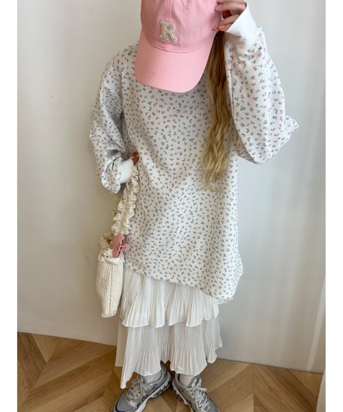 WC(ダブル シー)の「プリーツティアードロングスカート(スカート・レディース・ブラック/ホワイト・FREE)」の7枚目の写真