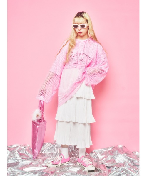 WC(ダブル シー)の「プリーツティアードロングスカート(スカート・レディース・ブラック/ホワイト・FREE)」の15枚目の写真