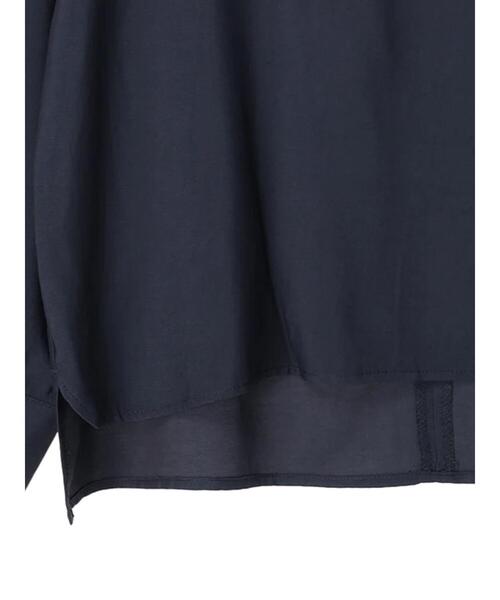 Green　Parks（グリーンパークス）の「Bon labre.レーヨン混スクエアカラーブラウス（シャツ/ブラウス・レディース・グリーン/ネイビー/オレンジ・FREE）」の16枚目の写真