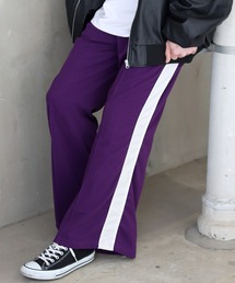 side line flared pants/サイドライン フレア パンツ