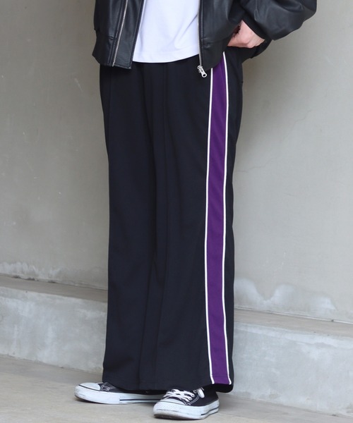 SITRY（シトリー）の「side line flared pants/サイドライン フレア パンツ（その他パンツ・メンズ・ターコイズブルー/ブラウン/パープル/ブラック・M/L/LL）」の22枚目の写真