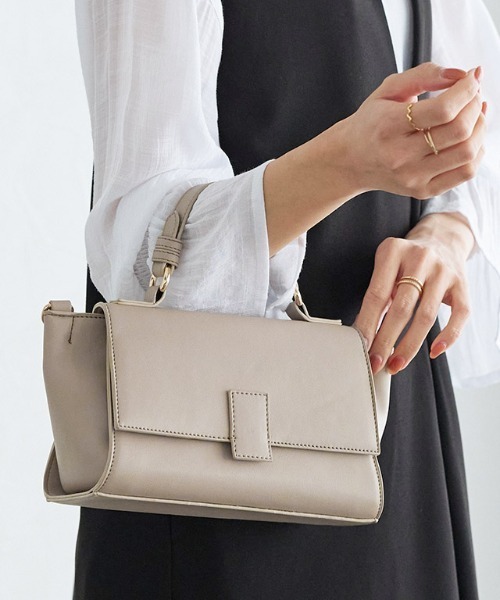 太ショルダー付きハンドバッグ