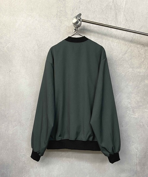 Beno（ビーノ）の「ストレッチTR ルーズシルエット F/Z ベーシック ブルゾン（ブルゾン・メンズ・ブルーグレー/ブラック/チャコールグレー・M/L）」の6枚目の写真