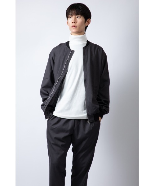 Beno（ビーノ）の「ストレッチTR ルーズシルエット F/Z ベーシック ブルゾン（ブルゾン・メンズ・ブルーグレー/ブラック/チャコールグレー・M/L）」の19枚目の写真