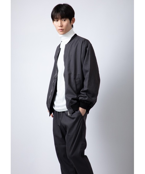 Beno（ビーノ）の「ストレッチTR ルーズシルエット F/Z ベーシック ブルゾン（ブルゾン・メンズ・ブルーグレー/ブラック/チャコールグレー・M/L）」の21枚目の写真