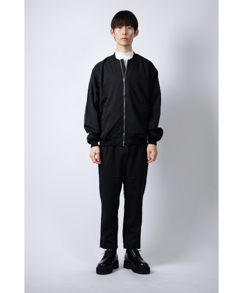 Beno（ビーノ）の「ストレッチTR ルーズシルエット F/Z ベーシック ブルゾン（ブルゾン・メンズ・ブルーグレー/ブラック/チャコールグレー・M/L）」の9枚目の写真