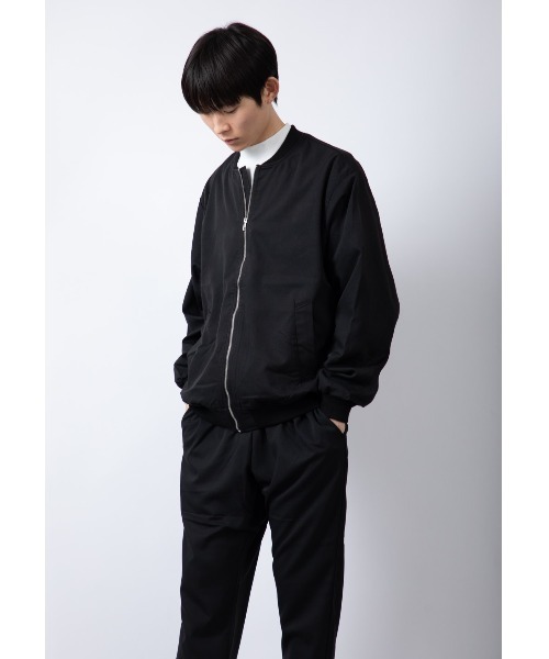 Beno（ビーノ）の「ストレッチTR ルーズシルエット F/Z ベーシック ブルゾン（ブルゾン・メンズ・ブルーグレー/ブラック/チャコールグレー・M/L）」の13枚目の写真