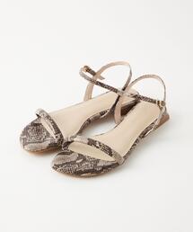 green label relaxing | ベルトフラット サンダル(1.5cmヒール)(サンダル)