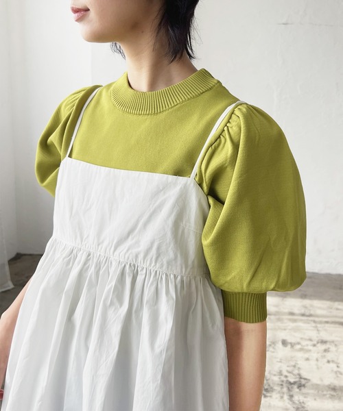 LIAN（リアン）の「タイプライターペプラムキャミソールトップス（その他トップス・レディース・オフホワイト/イエロー/ブラック・FREE）」の9枚目の写真