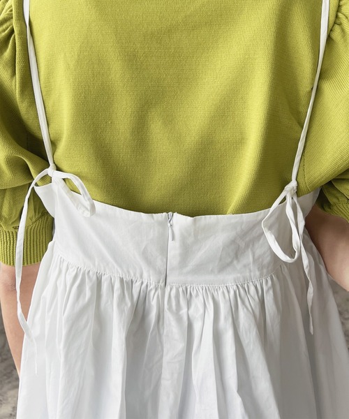LIAN（リアン）の「タイプライターペプラムキャミソールトップス（その他トップス・レディース・オフホワイト/イエロー/ブラック・FREE）」の10枚目の写真