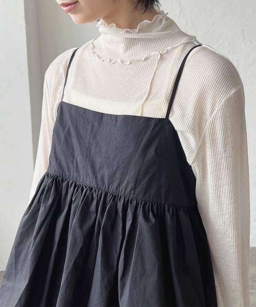 LIAN（リアン）の「タイプライターペプラムキャミソールトップス（その他トップス・レディース・オフホワイト/イエロー/ブラック・FREE）」の15枚目の写真