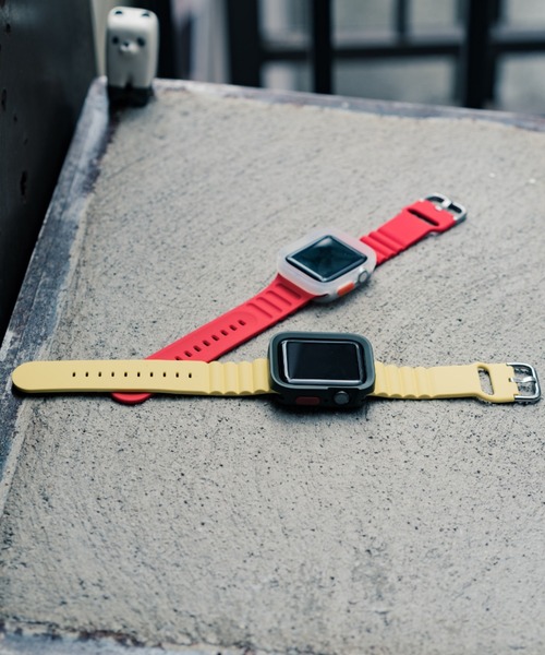 zandy(ズィーアンドワイ)の「zandy ズィーアンドワイ Apple Watch【日のスポーツ】 アップルウォッチバンド ラバーベルト スポーツバンド シルバーバックル /// rubber2(デジタル腕時計・メンズ・ワインレッド/ネイビー/イエロー/ブラック/ピンク/ホワイト/レッド/カーキ/ライトグレー・M/S)」の6枚目の写真