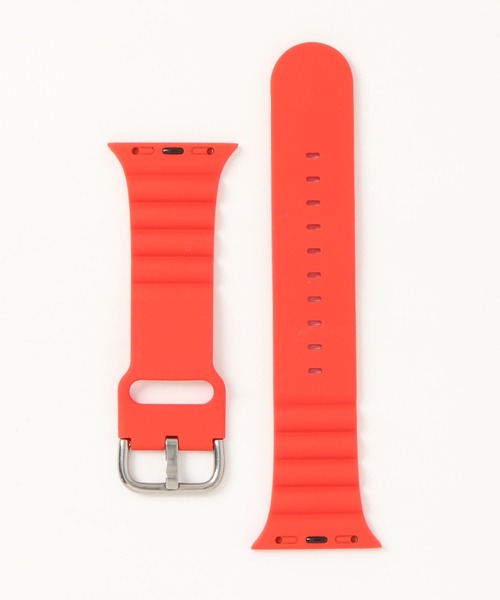 zandy(ズィーアンドワイ)の「zandy ズィーアンドワイ Apple Watch【日のスポーツ】 アップルウォッチバンド ラバーベルト スポーツバンド シルバーバックル /// rubber2(デジタル腕時計・メンズ・ワインレッド/ネイビー/イエロー/ブラック/ピンク/ホワイト/レッド/カーキ/ライトグレー・M/S)」の16枚目の写真