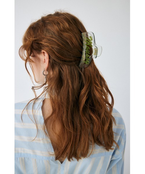 MOUSSY（マウジー）の「LETTERED HAIR CLAW（バレッタ/ヘアクリップ・レディース・クリア/ライトグリーン・FREE）」の9枚目の写真