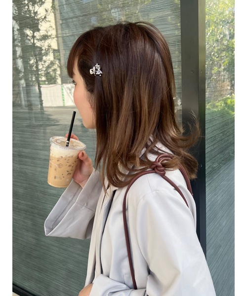 jumelle（ジュメロ）の「リボンアルミクリップ（バレッタ/ヘアクリップ・レディース・シルバー・FREE）」の10枚目の写真