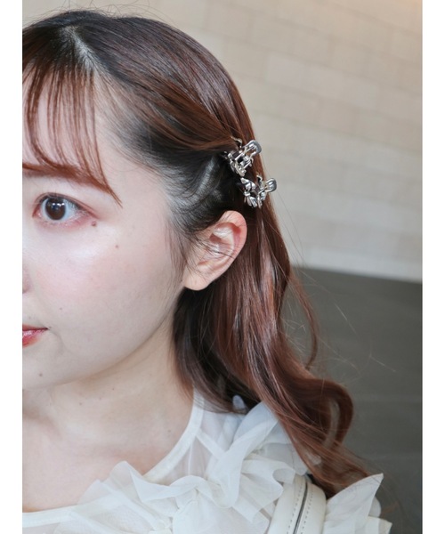 jumelle（ジュメロ）の「リボンアルミクリップ（バレッタ/ヘアクリップ・レディース・シルバー・FREE）」の11枚目の写真