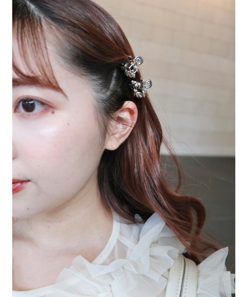 jumelle（ジュメロ）の「リボンアルミクリップ（バレッタ/ヘアクリップ・レディース・シルバー・FREE）」の12枚目の写真