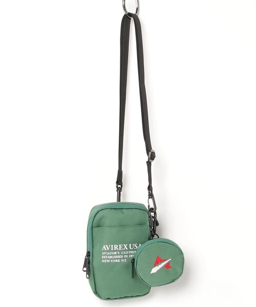 AVIREX（アヴィレックス）の「NACK HOLDER / ネック ホルダー / AVIREX / アヴィレックス（ショルダーバッグ・レディース・ブルー/グリーン/ブラック・F）」の3枚目の写真