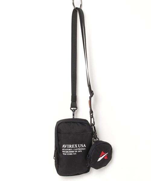 AVIREX（アヴィレックス）の「NACK HOLDER / ネック ホルダー / AVIREX / アヴィレックス（ショルダーバッグ・レディース・ブルー/グリーン/ブラック・F）」の6枚目の写真