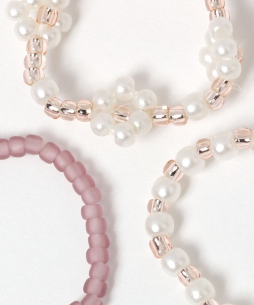 studio CLIP（スタディオクリップ）の「3SETビーズゴムリング（ヘアゴム・レディース・その他1/その他2・FREE）」の4枚目の写真