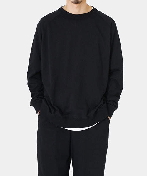 GOLD（ゴールド）の「東洋エンタープライズ GOLD / ゴールド：SUPIMA FINE GAUGE SWEAT RAGLAN CREW NECK：23A-GL69099[MUS]（スウェット・メンズ・オフホワイト/ネイビー・M/L）」の7枚目の写真