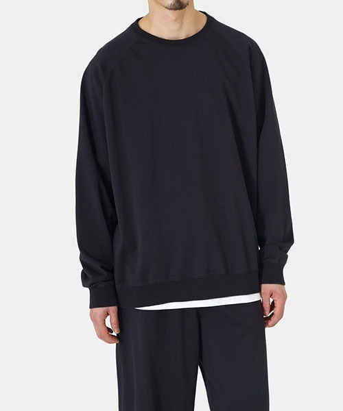 GOLD（ゴールド）の「東洋エンタープライズ GOLD / ゴールド：SUPIMA FINE GAUGE SWEAT RAGLAN CREW NECK：23A-GL69099[MUS]（スウェット・メンズ・オフホワイト/ネイビー・M/L）」の15枚目の写真