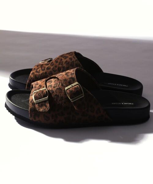 FREAK'S STORE（フリークスストア）の「【限定展開】コンフォータブル ダブルモンク スライドサンダル/レオパード（サンダル・メンズ・ブルー/ブラック/レオパード/キャメル/オリーブ・26.0cm/25.0cm/23.0cm/24.0cm/28.0cm/27.0cm）」の5枚目の写真