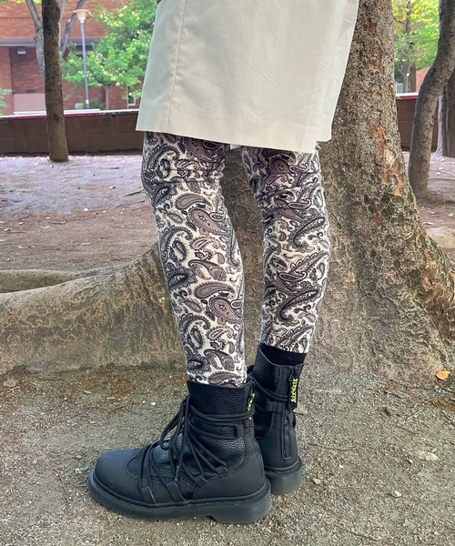 Healthknit(ヘルスニット)の「【 HealthKnit / ヘルスニット 】ペイズリー柄 レギンス 4201 SIP(レギンス/スパッツ・レディース・ブラック/レッド/グリーン・L/M)」の13枚目の写真