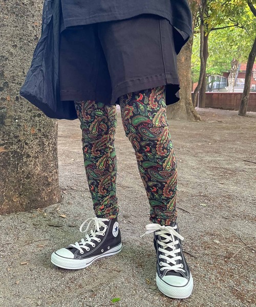 Healthknit(ヘルスニット)の「【 HealthKnit / ヘルスニット 】ペイズリー柄 レギンス 4201 SIP(レギンス/スパッツ・レディース・ブラック/レッド/グリーン・L/M)」の14枚目の写真