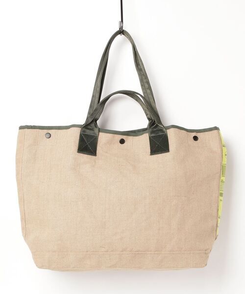 WEEKEND(ER)（ウィークエンダー）の「WEEKEND(ER) ウィークエンダー JUTE TOTEBAG（トートバッグ・メンズ・ナチュラル・FREE）」の3枚目の写真