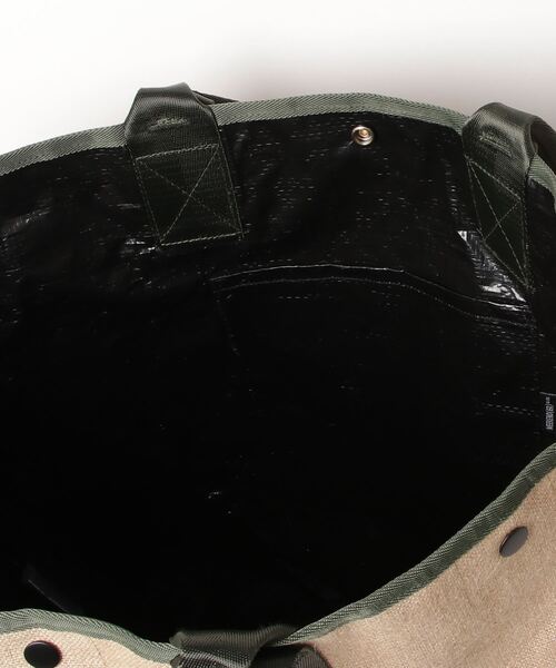 WEEKEND(ER)（ウィークエンダー）の「WEEKEND(ER) ウィークエンダー JUTE TOTEBAG（トートバッグ・メンズ・ナチュラル・FREE）」の4枚目の写真