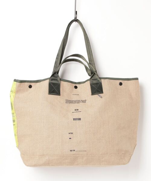 WEEKEND(ER)（ウィークエンダー）の「WEEKEND(ER) ウィークエンダー JUTE TOTEBAG（トートバッグ・メンズ・ナチュラル・FREE）」の6枚目の写真