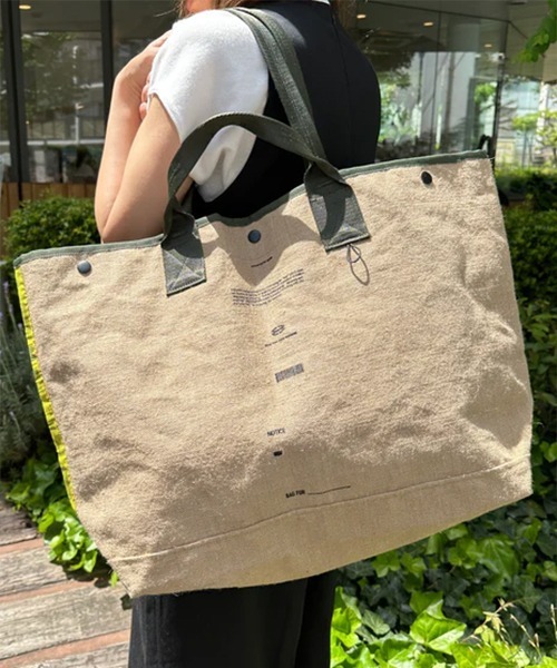 WEEKEND(ER)（ウィークエンダー）の「WEEKEND(ER) ウィークエンダー JUTE TOTEBAG（トートバッグ・メンズ・ナチュラル・FREE）」の15枚目の写真