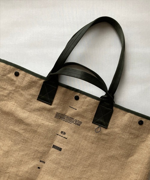 WEEKEND(ER)（ウィークエンダー）の「WEEKEND(ER) ウィークエンダー JUTE TOTEBAG（トートバッグ・メンズ・ナチュラル・FREE）」の8枚目の写真
