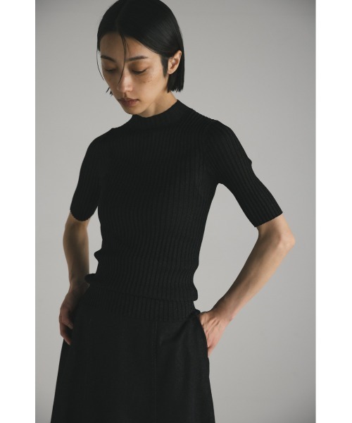 STYLEMIXER（スタイルミキサー）の「グロスシアーフスリーブニット（ニット/セーター・レディース・アイボリー/ライトブラウン/ネイビー/ブラック・FREE）」の16枚目の写真