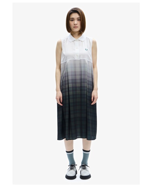FRED PERRY（フレッドペリー）の「Sleeveless Shirt Dress
