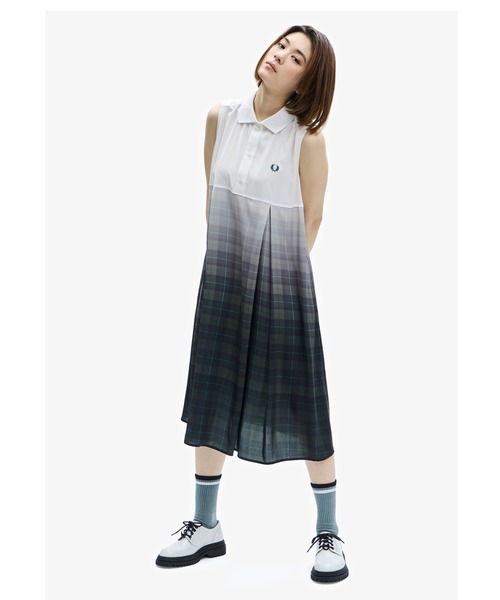 FRED PERRY（フレッドペリー）の「Sleeveless Shirt Dress