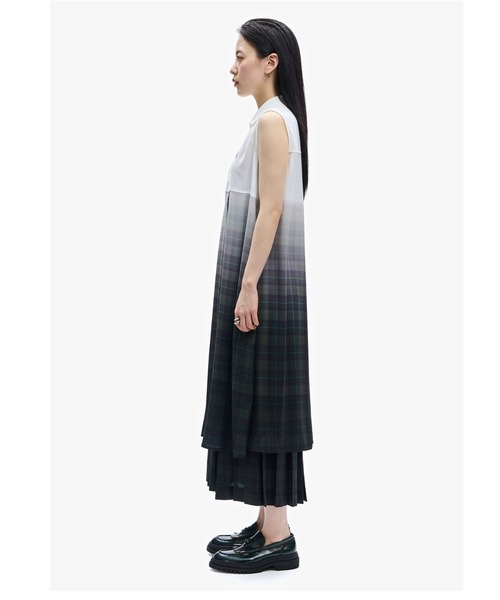ワンピース FRED PERRY Sleeveless Shirt Dress FRED PERRY/フレッドペリー】SLEEVELESS SHIRT DRESS（BLACK）